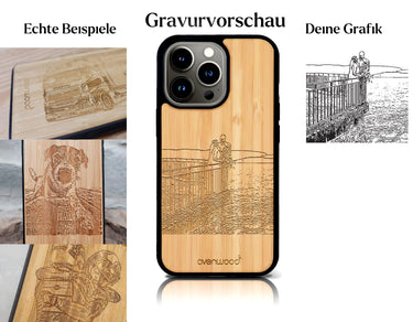 INDIVIDUELL iPhone 13 Pro Max Bambus-Kunststoff